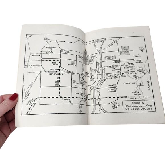 What's to see around Kyoto! Vintage Japanese Japan Travel Guide - Picture 5 of 7